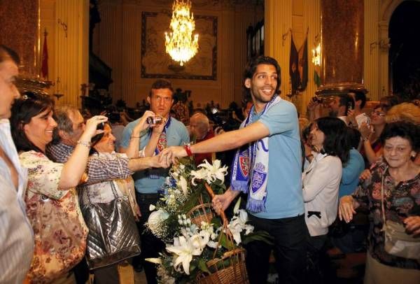 Imágenes de la celebración de la permanencia en el Pilar