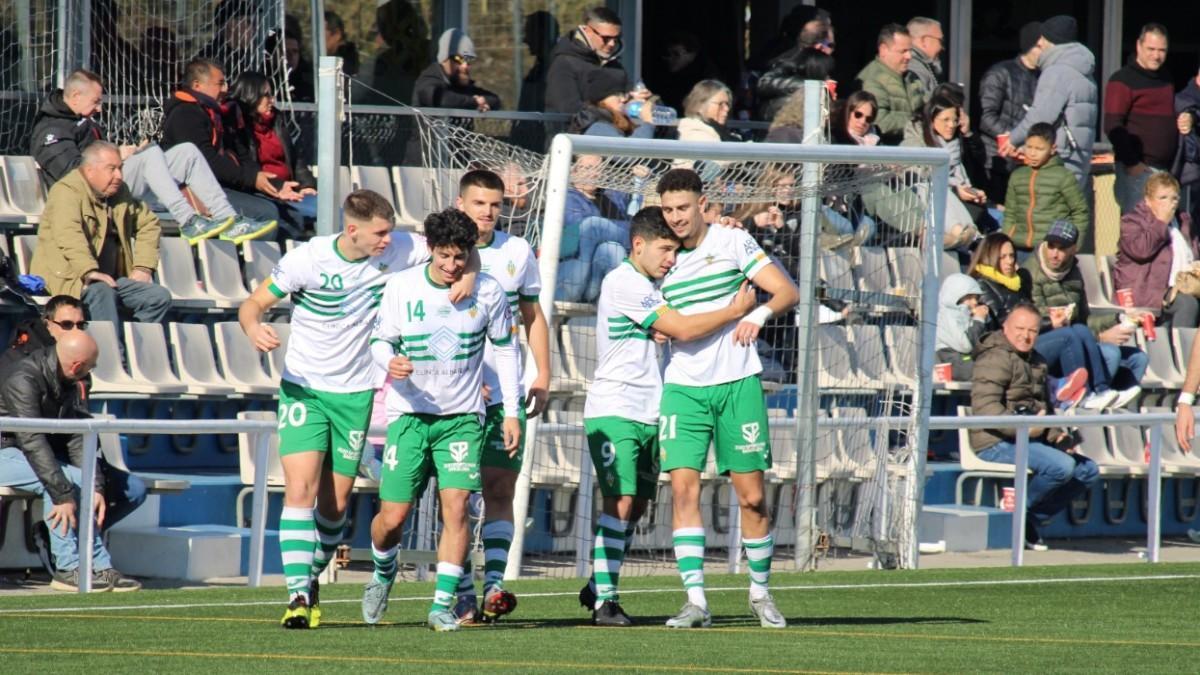 Hicham (21), durante un partido con el Sants