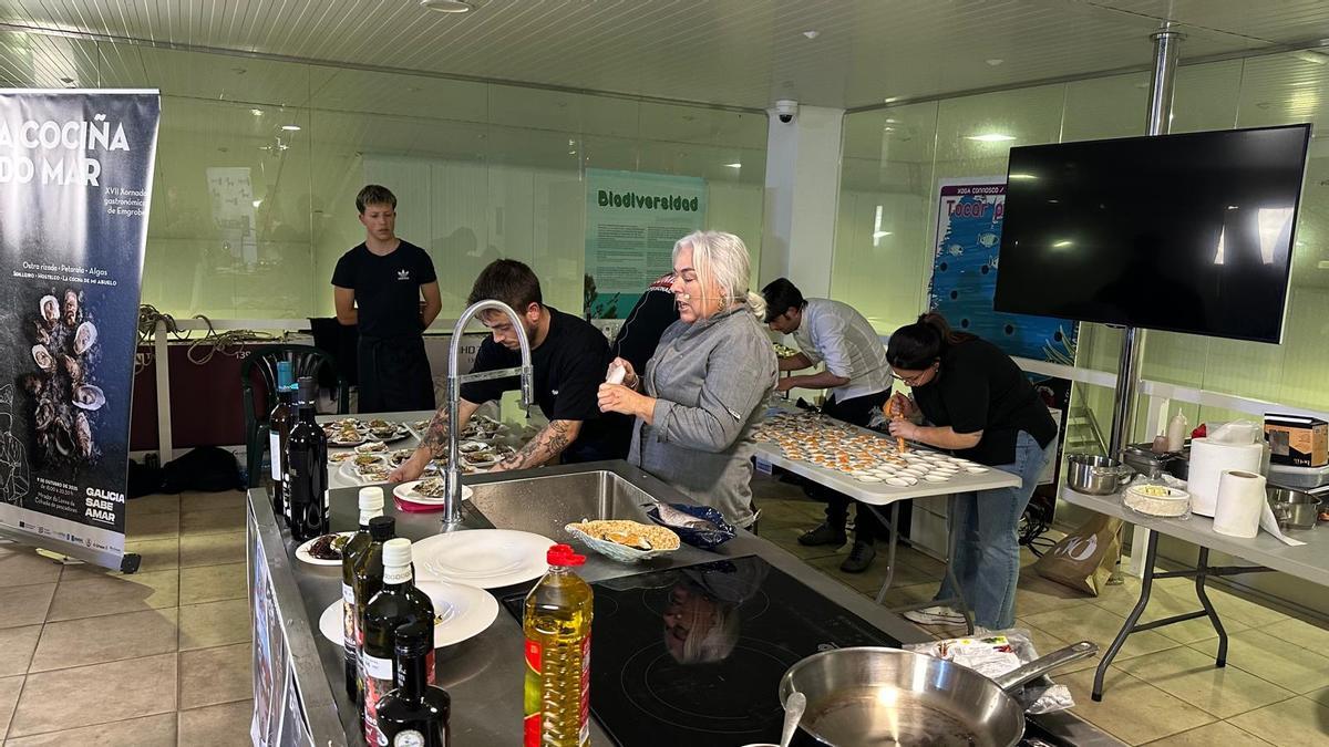 La preparación de los platos.