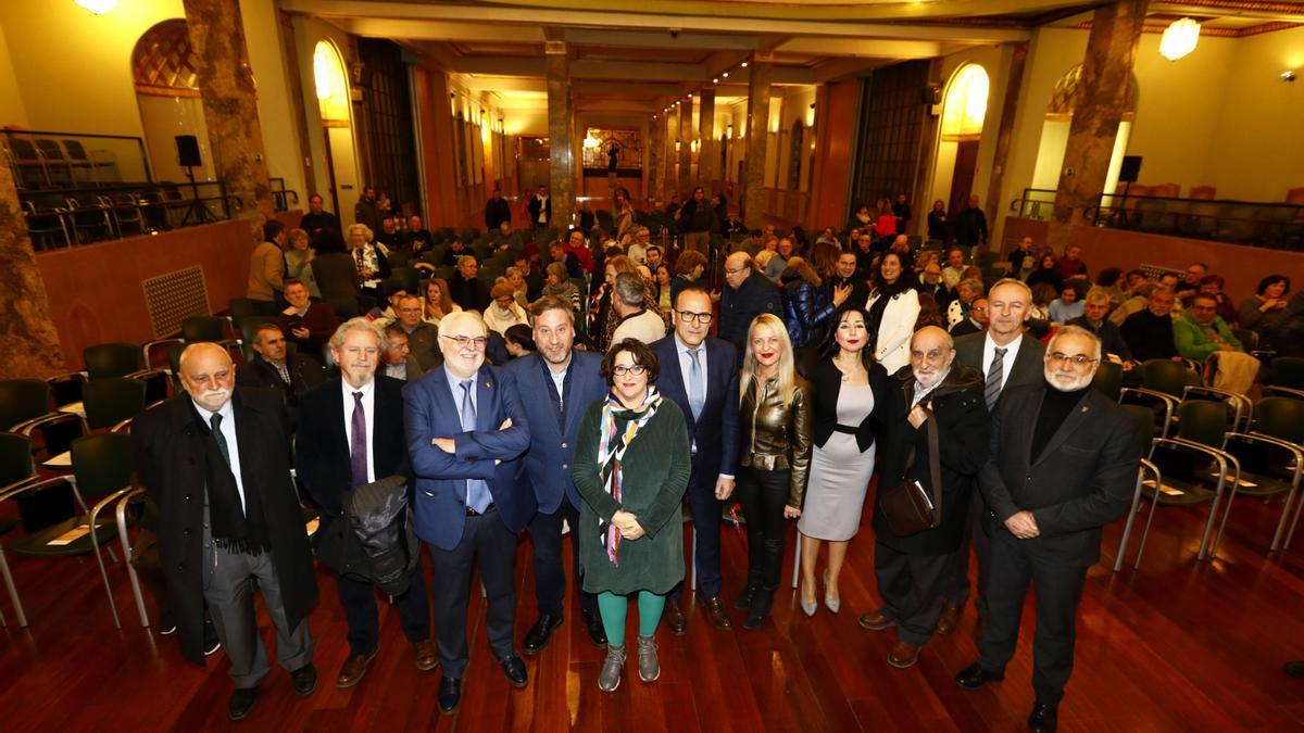 Estreno del documental 'El Vidal Mayor. La joya de la identidad aragonesa' en la Caja Rural de Aragón.