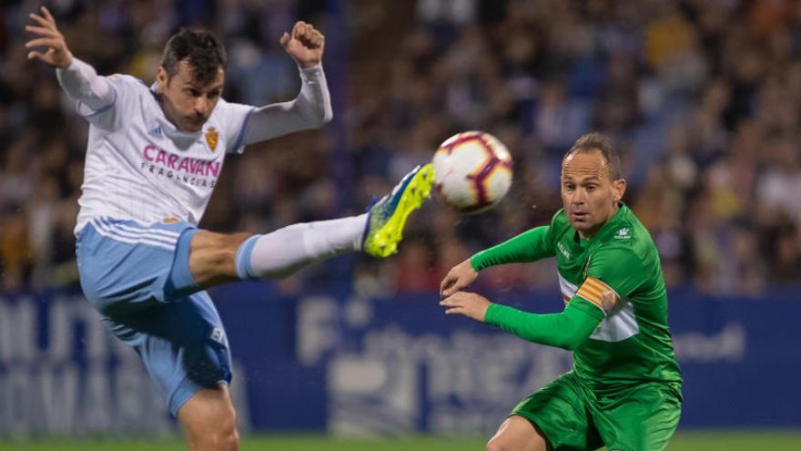 Nino, durante el partido de la temporada pasada