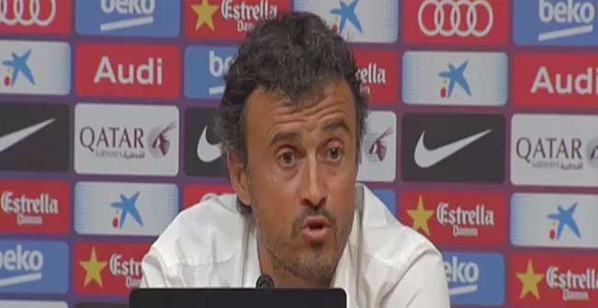 Luis Enrique se fue satisfecho del Gamper