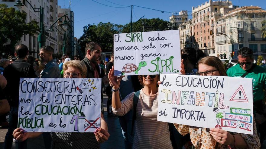 Marea Verde se manifiesta este domingo en Málaga, bajo el lema &quot;La educación pública se defiende&quot;