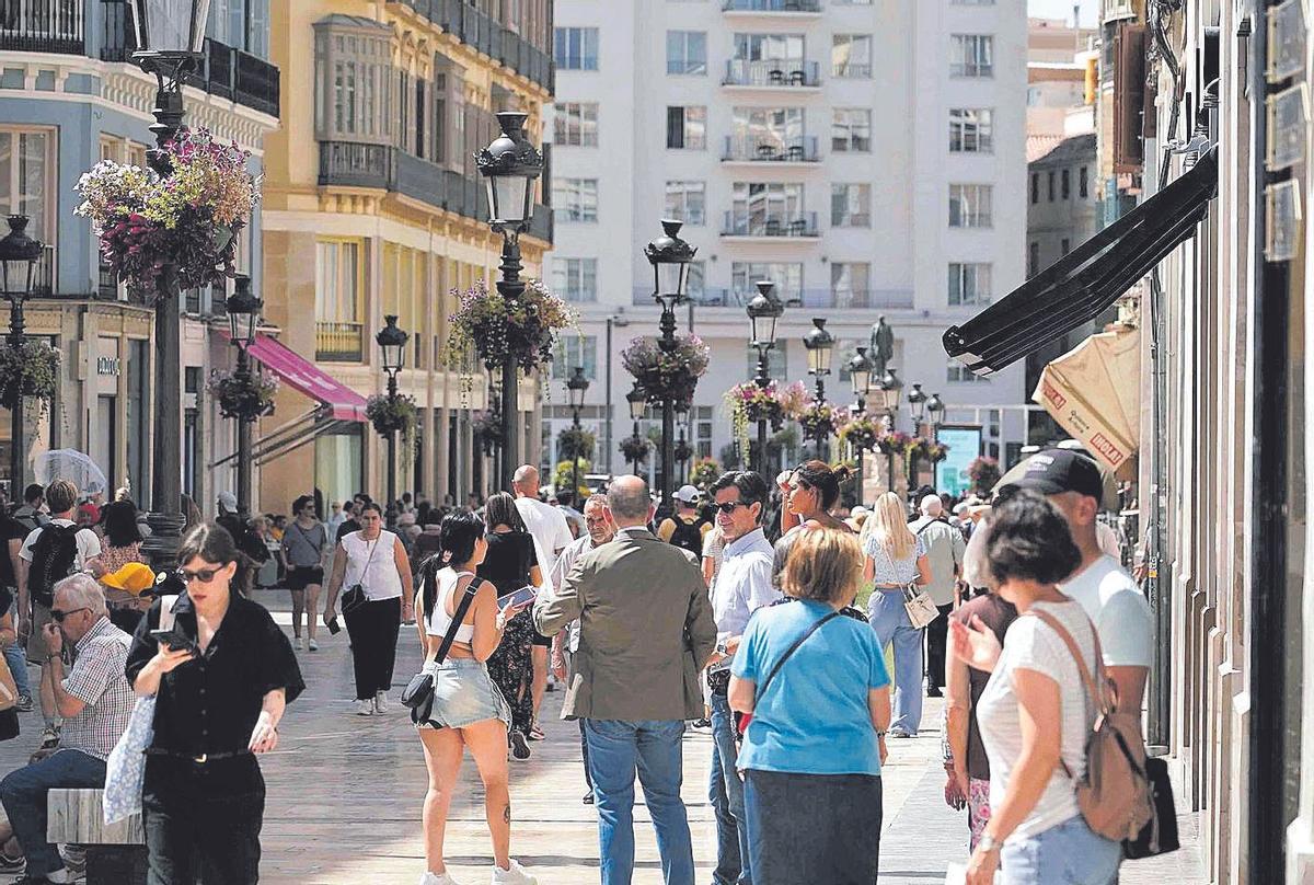 Las calles de Málaga cada vez más saturiadas por los turistas