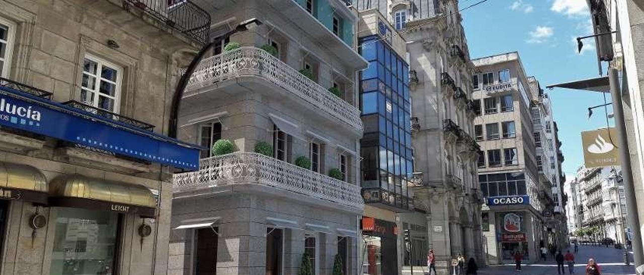 &quot;Stella Príncipe&quot;, un edificio histórico: El empresario gallego David Otero adquirió el solar vacío desde 2013 con la intención de rehabilitar el inmueble original que data de 1876. Tiene un proyecto de reforma presupuestado en alrededor de 900.000 euros y también ha recibido ofertas de compra por la finca. En próximas semanas decidirá el futuro del proyecto.