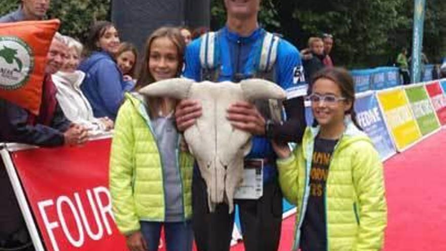 Nicolás de las Heras, tras finalizar la carrera.