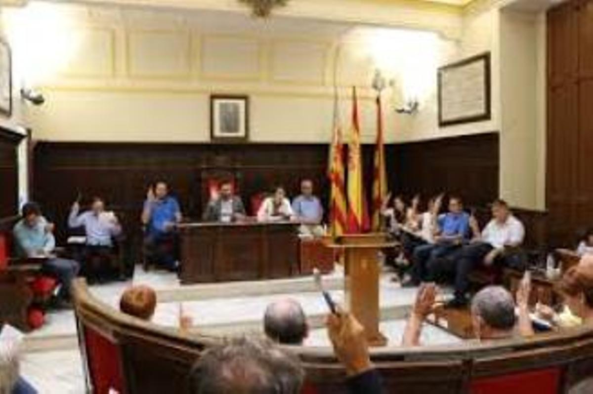 El pleno de Sgaunt del pasado martes.
