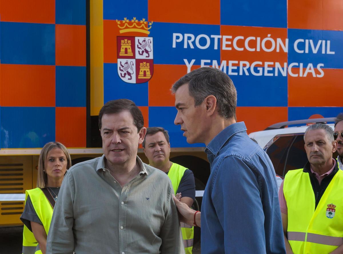Mañueco y Sánchez en Navaluenga