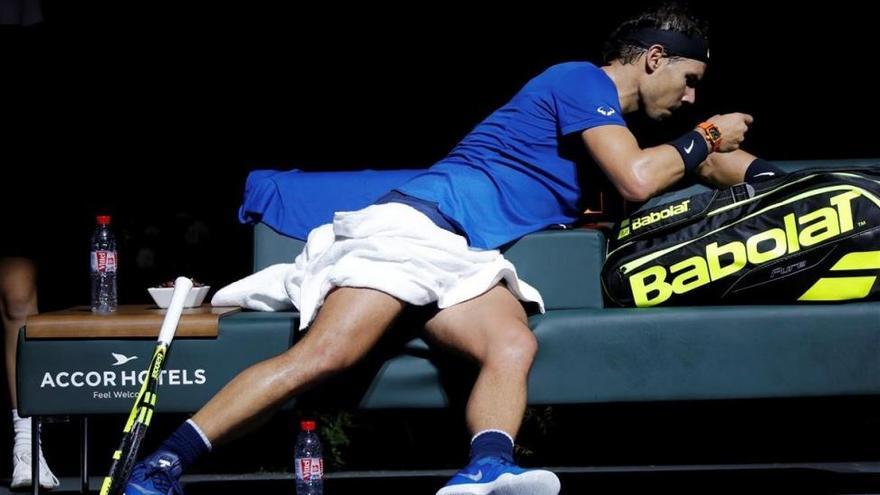 Nadal se retira del torneo de París-Bercy