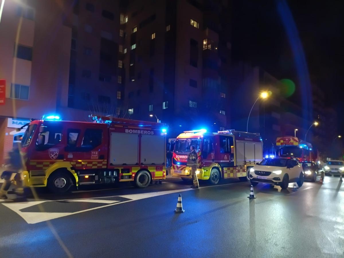 Actuación de los Bomberos.