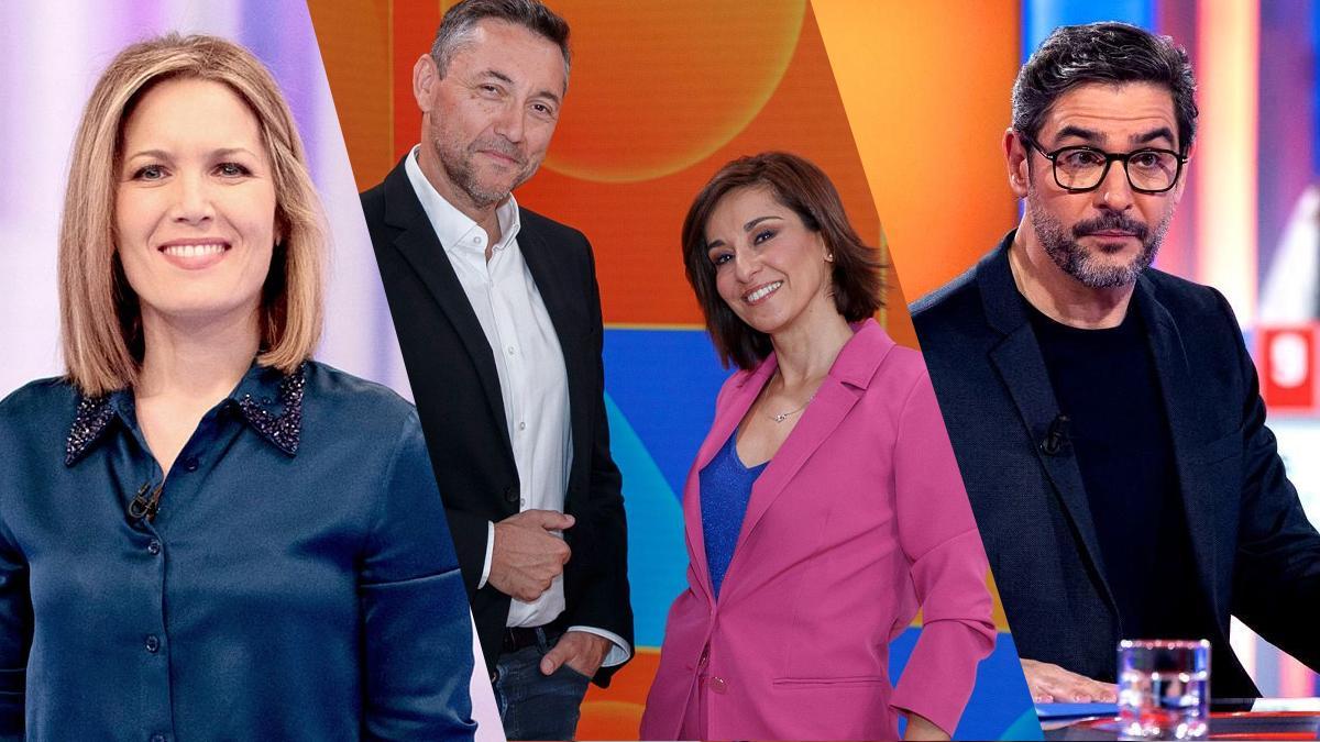 Silvia Intxaurrondo, Javier Ruiz, Adela González y Juanra Bonet
