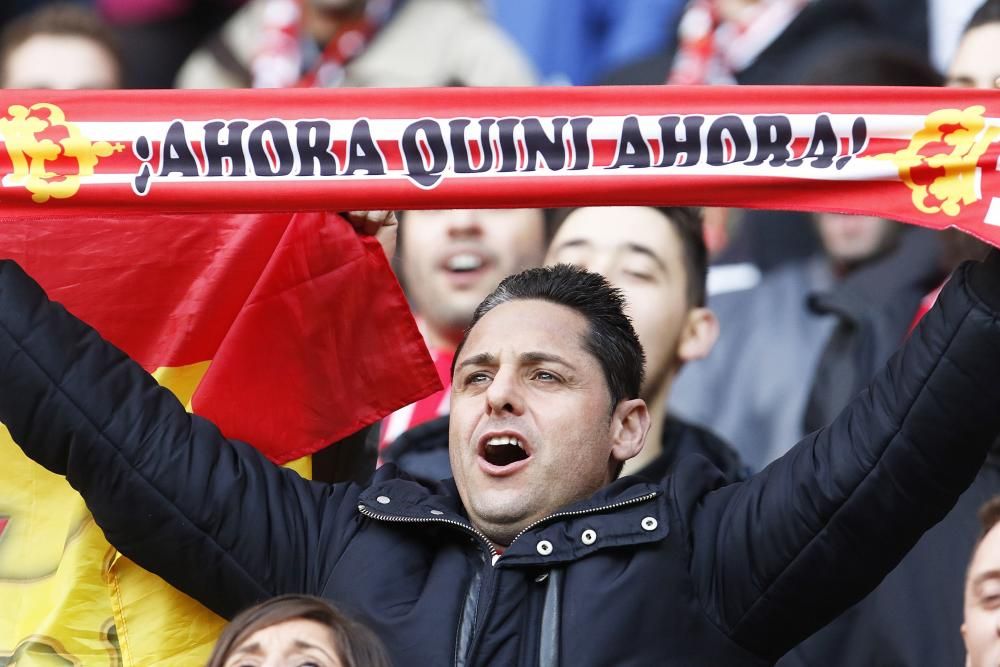 El partido entre el Sporting y la Cultural Leonesa, en imágenes