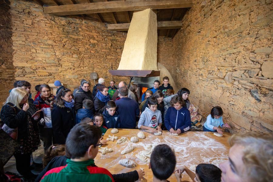 Elaboración de aceite en el molino de Latedo