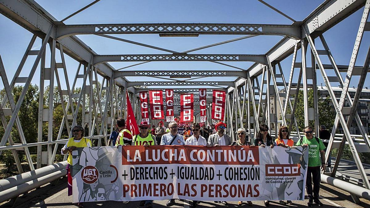 La manifestación del 1 de mayo, en 2019. |