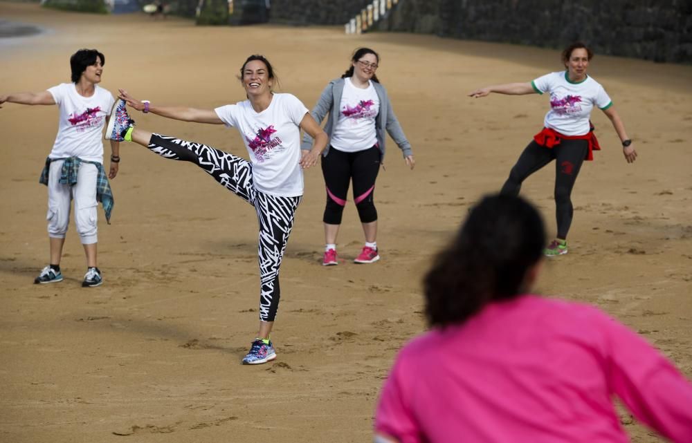 Entrenamiento para la carrera de la mujer de Gijón con Paula Butragueño