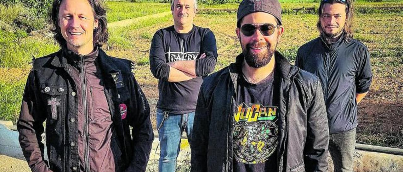 D’esquerra a dreta: Matteo Mochen, Alejando Iborra, Pablo Chiavallopi i Iván Tamarit, fundadors d’Ibiza Rockers. | IBIZA ROCKERS