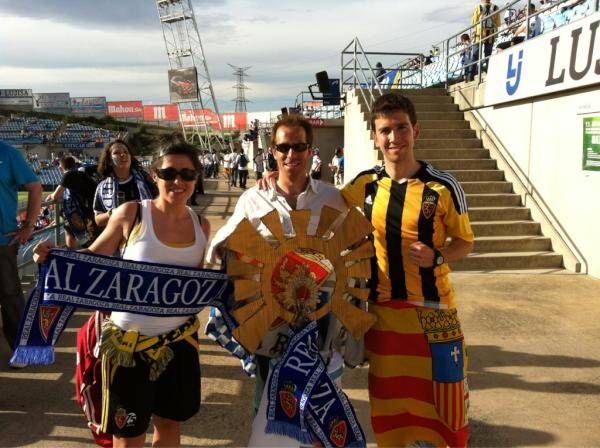 Fotos que nos enviaron  los aficionados desde Getafe y Zaragoza