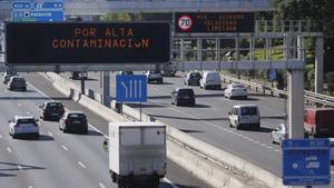 La autovía M-30 de circunvalación de Madrid.