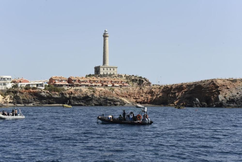 Recuperan parte de un ancla romana en aguas de Cab