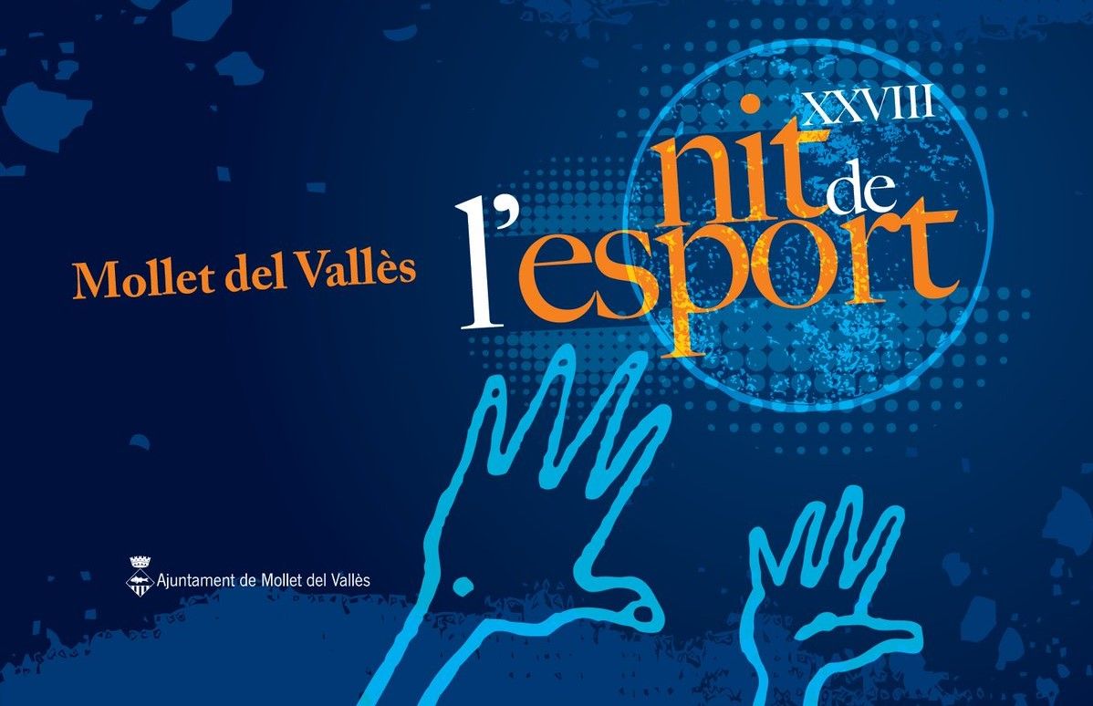 Cartel de la XXVIII Nit de l'Esport de Mollet del Vallès.