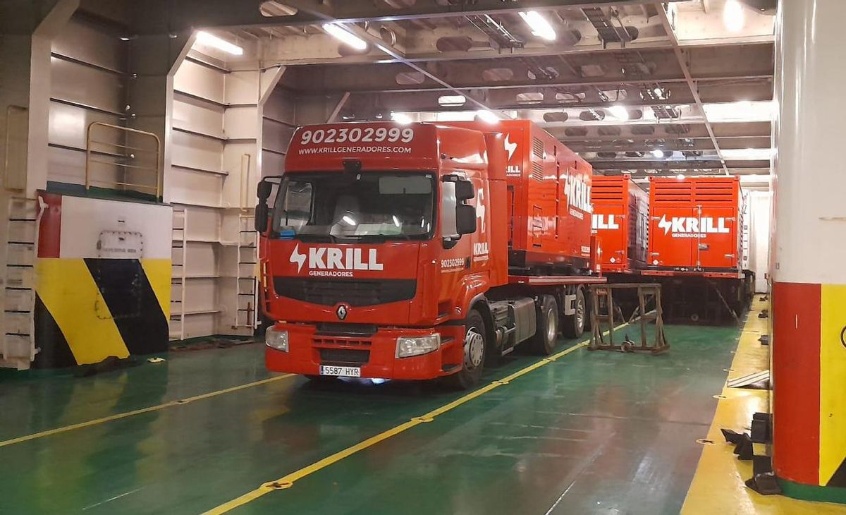 Nuevos grupos electrógenos que llegan a La Gomera