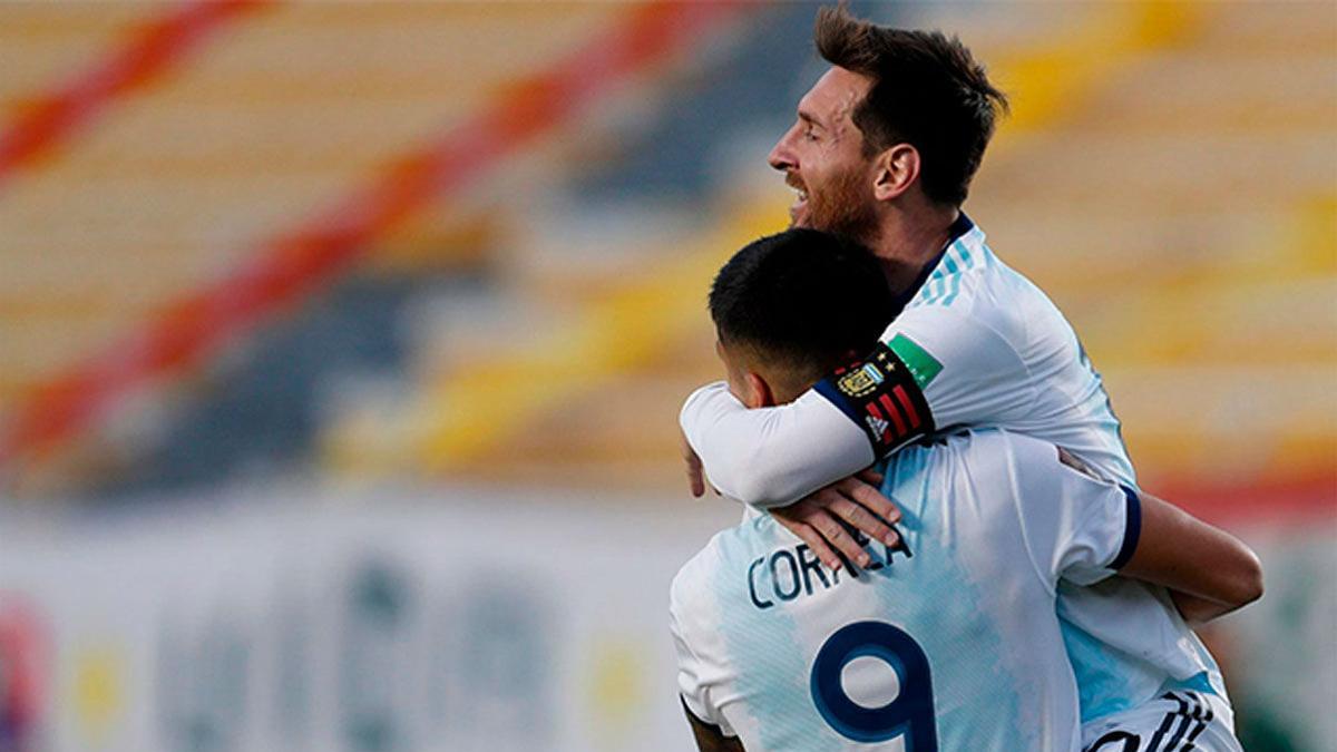 La felicidad de Messi al finalizar el partido ante Bolivia