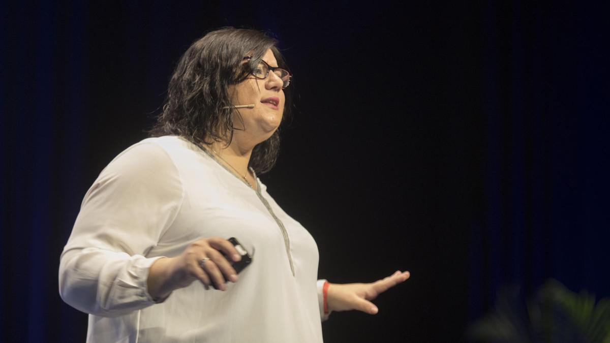 Marina Marroquí en el evento de Educar es Todo en València