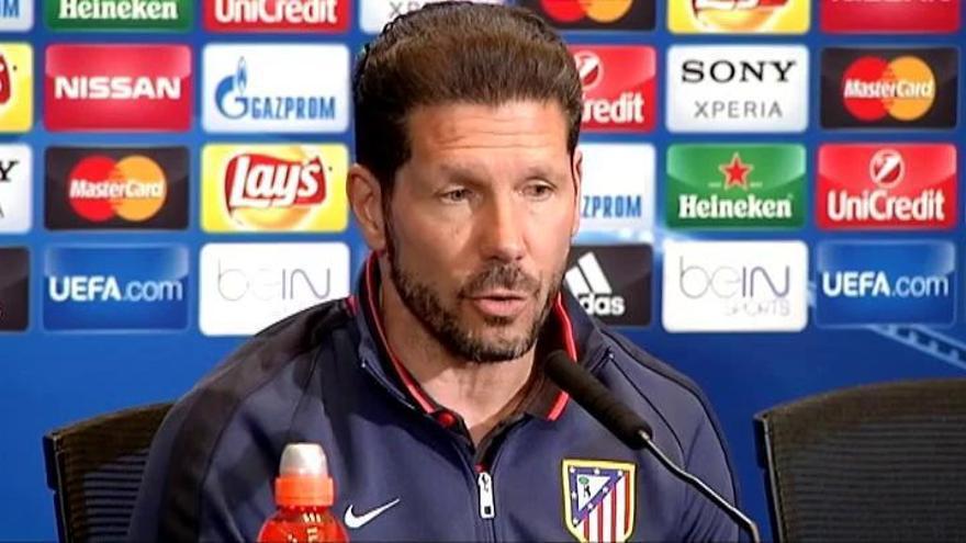 Simeone: "En las guerras no ganan quienes tienen más soldados"