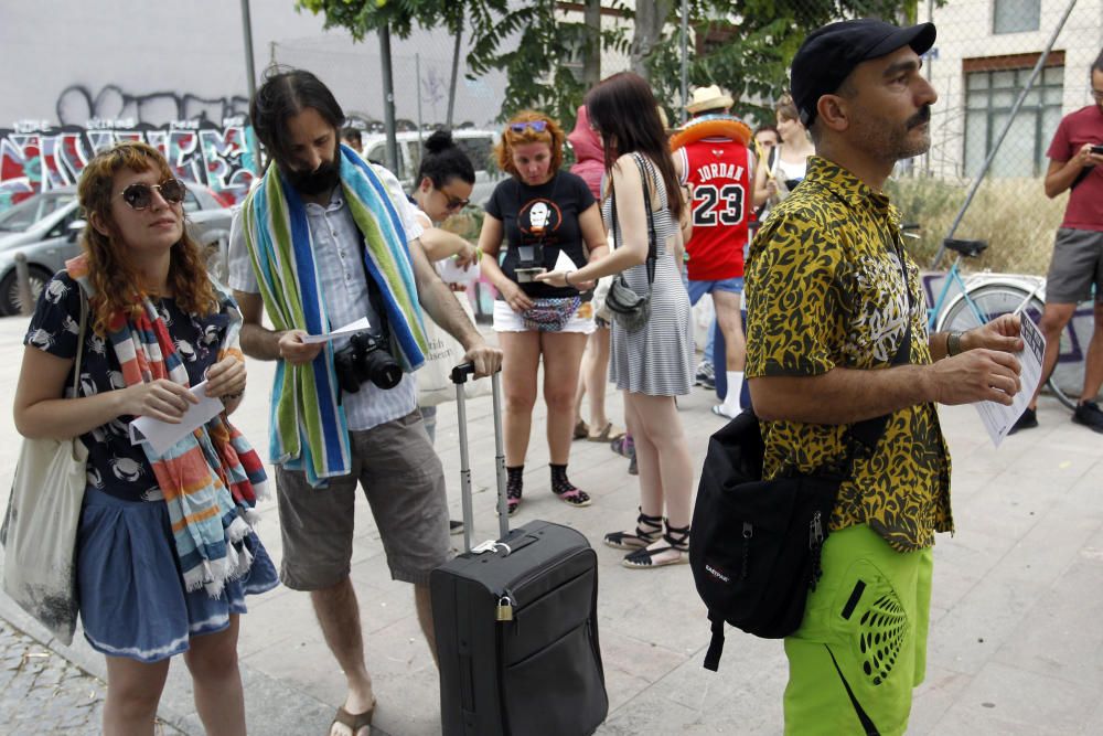 Manifestación contra la 'turistificación' de Ciutat Vella