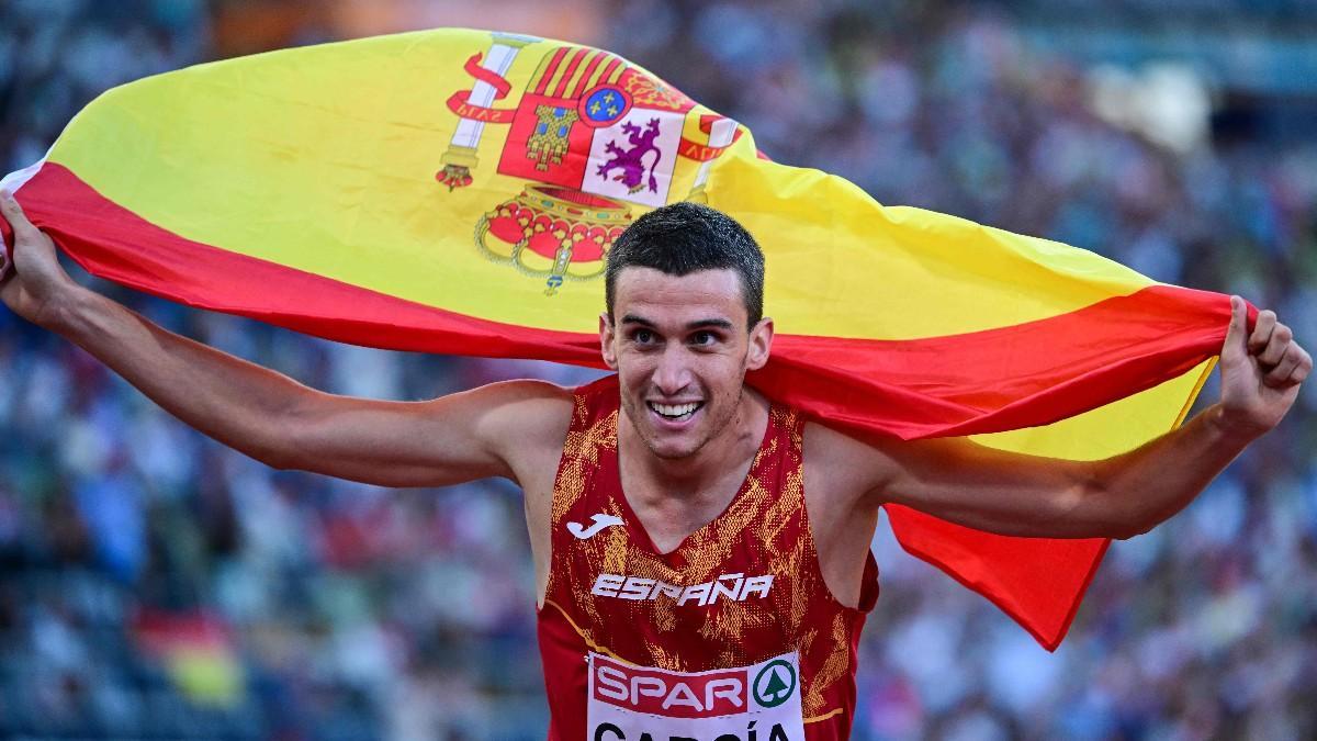 Mariano García festeja el oro logrado en el Europeo de Múnich