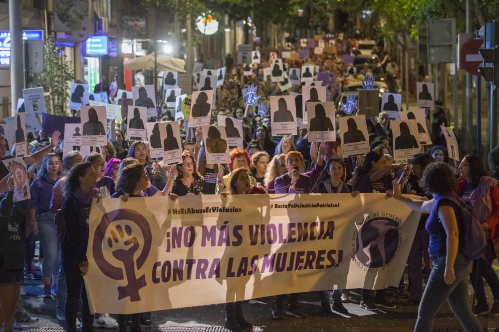 Manifestación contra la violencia machista