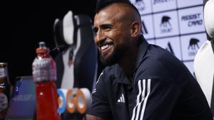 Rueda de prensa de Arturo Vidal