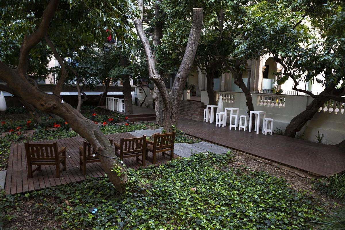 Jardín de la casa Ignacio de Puig, en Barcelona