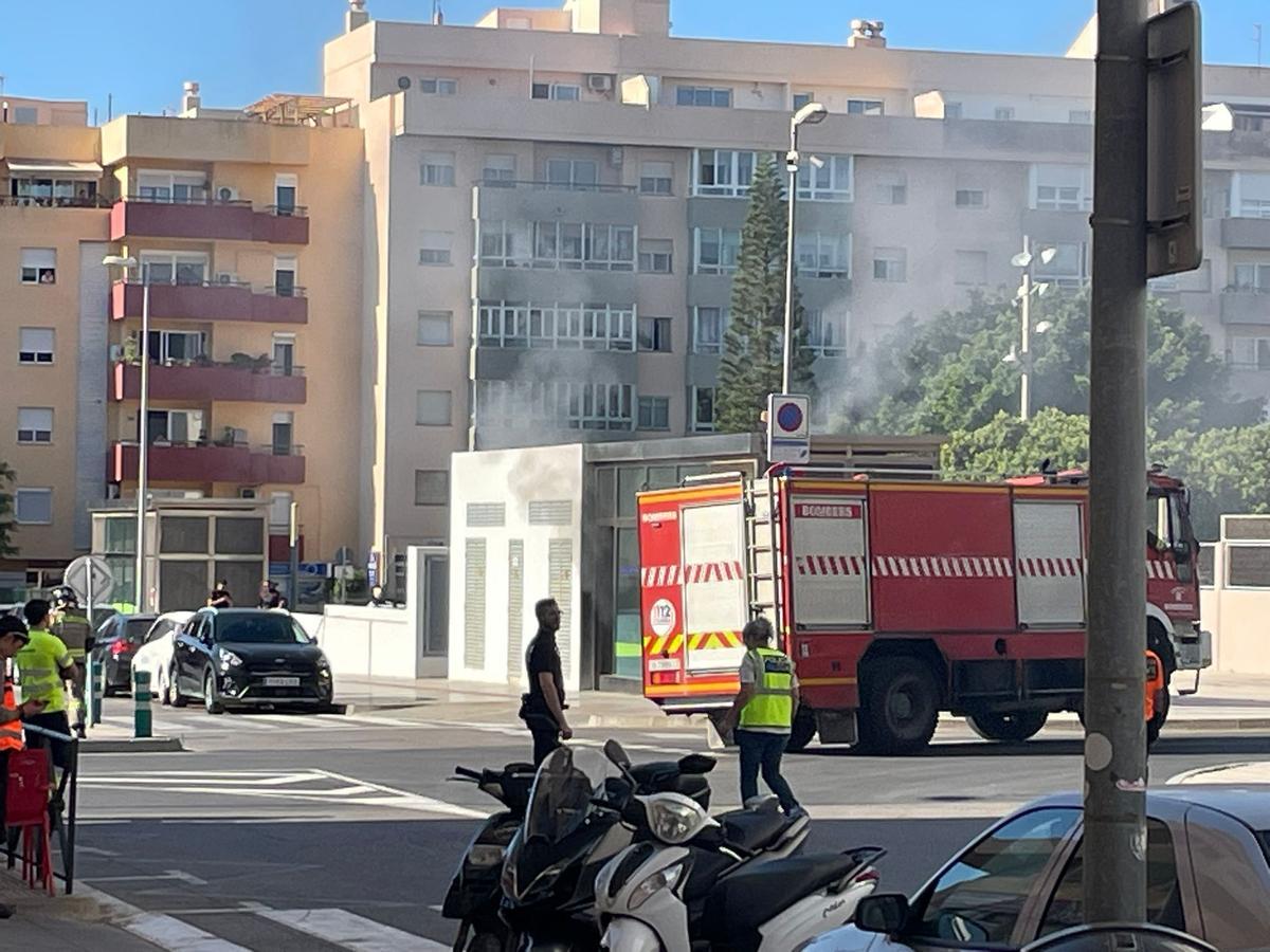 Incendio en el Cetis en Ibiza