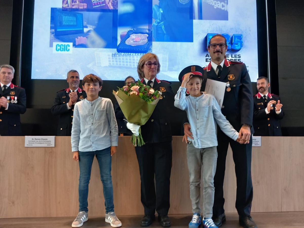 La cabo tras recibir su reconocimiento