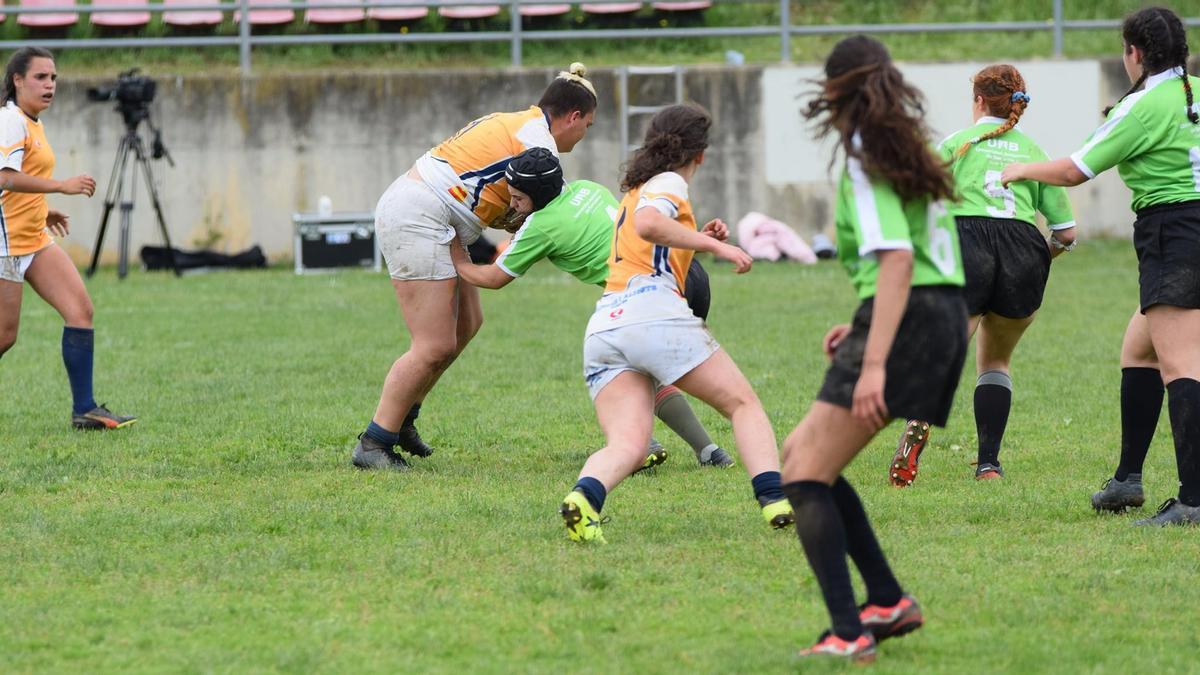 Un partit de rugby de la última edició dels Campionats Universitaris