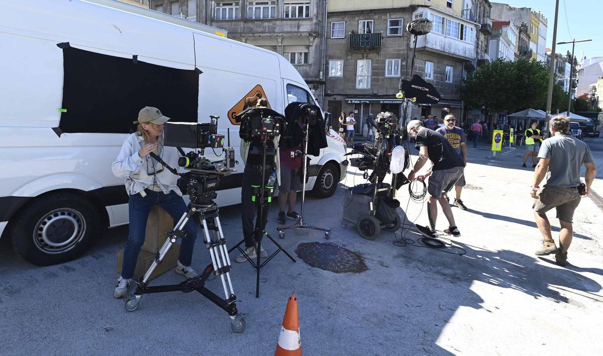Rodaje de la nueva película de Carla Simón en el Paseo de Alfonso XII Rodaje de la nueva película de Carla Simón en el Paseo de Alfonso XII