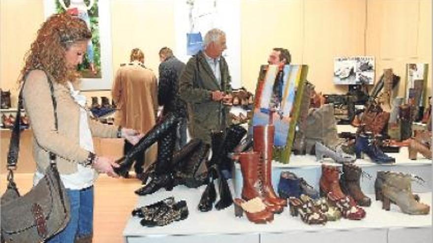 La firma Pedro Miralles, en un estand de la feria Modacalzado de Madrid.