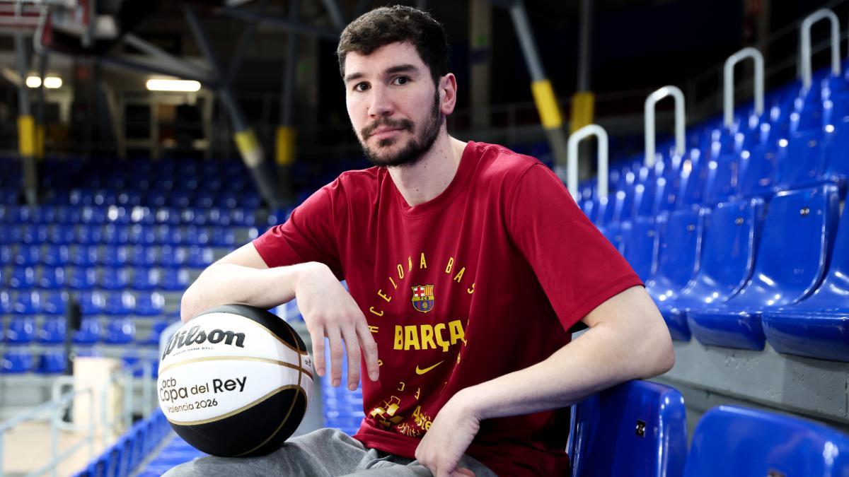 Brizuela atendió a SPORT en el Palau Blaugrana
