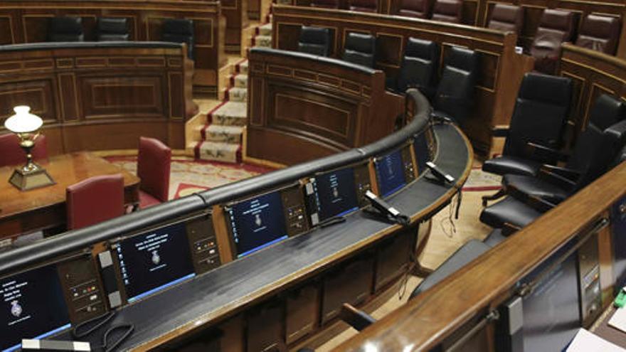 Imagen de la bancada del Gobierno en el Congreso.