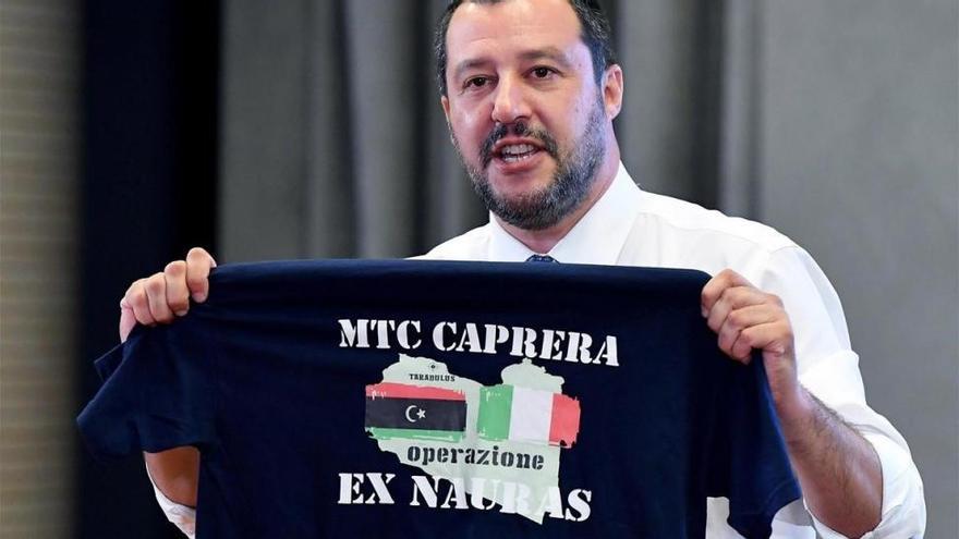 Salvini propone en Libia abrir centros de internamiento de inmigrante en África