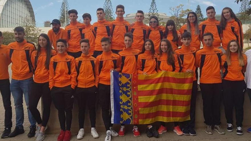 La selección de la Comunidad Valenciana que compite este fin de semana en Tafalla