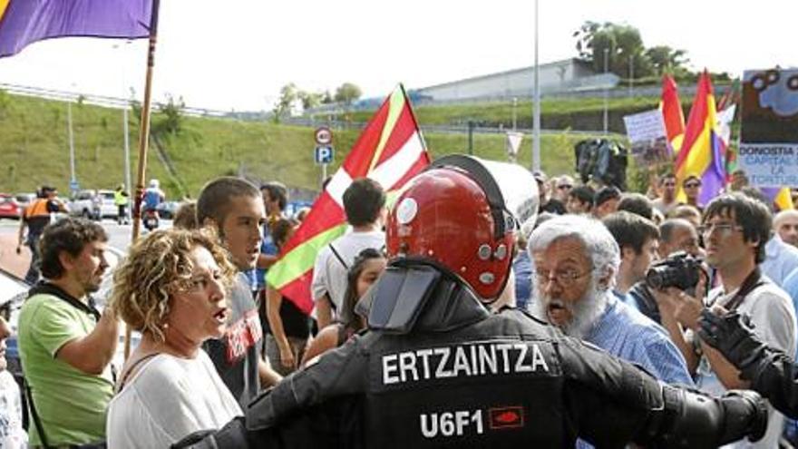 L&#039;Ertzaintza demana calma als manifestants