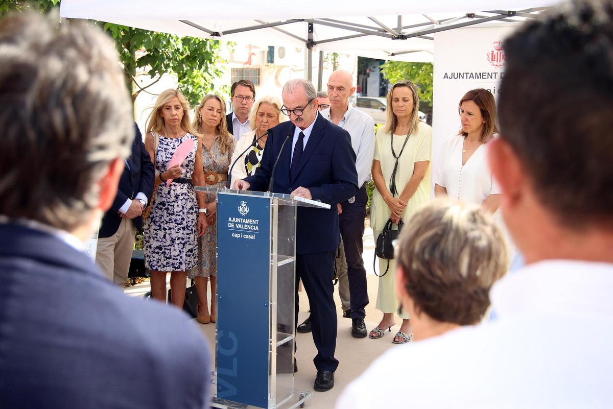 Acto en el parque de Benicalap dedicado a Miguel Ángel Blanco.