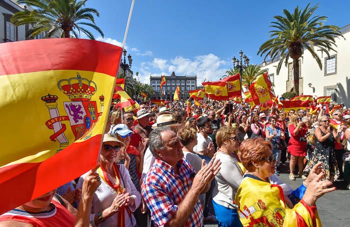 Concentración por la unidad de España, en la ...