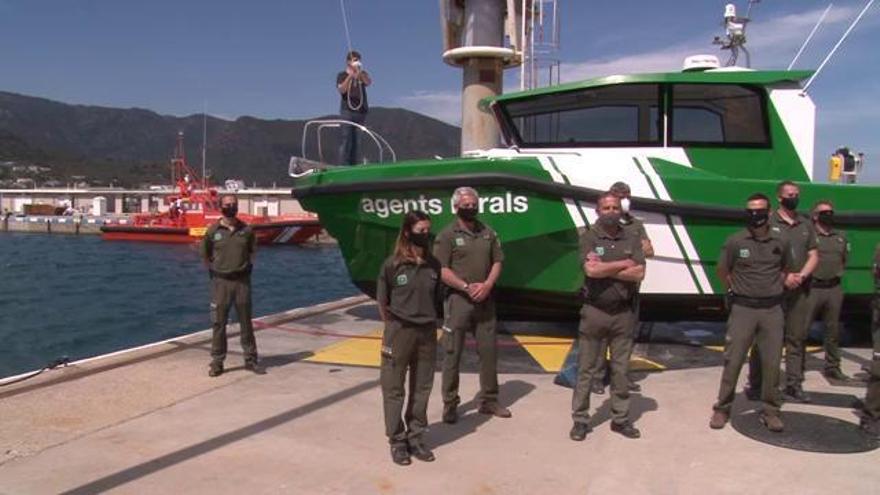 Els Agents Rurals estrenen la primera embarcació híbrida de Catalunya al Port de la Selva