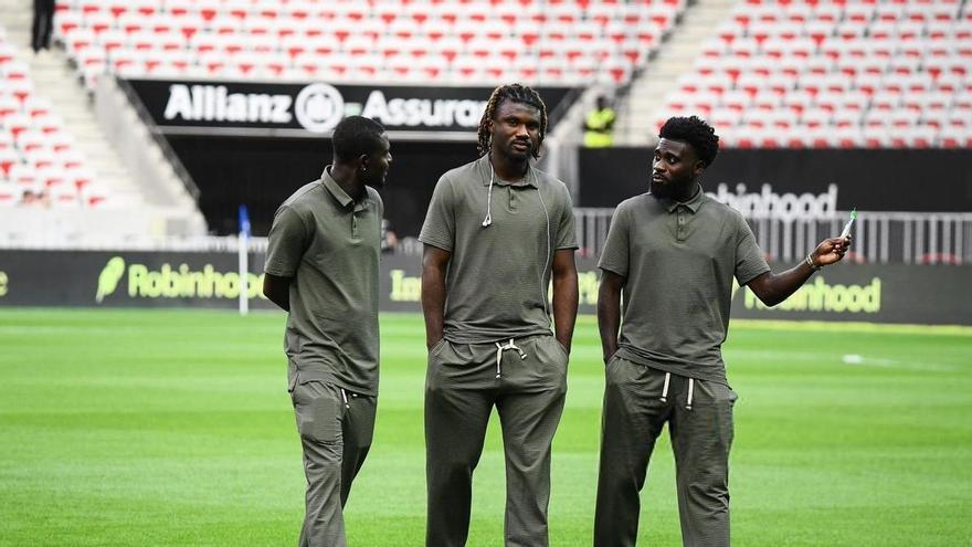 Salis Abdul Samed, Terem Moffi y Jérémy Boga