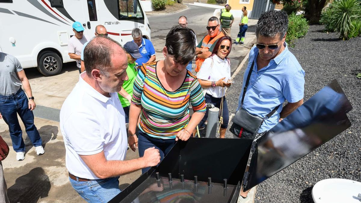 Inauguración del área de servicio para caravanas en Santa Cruz de Tenerife.