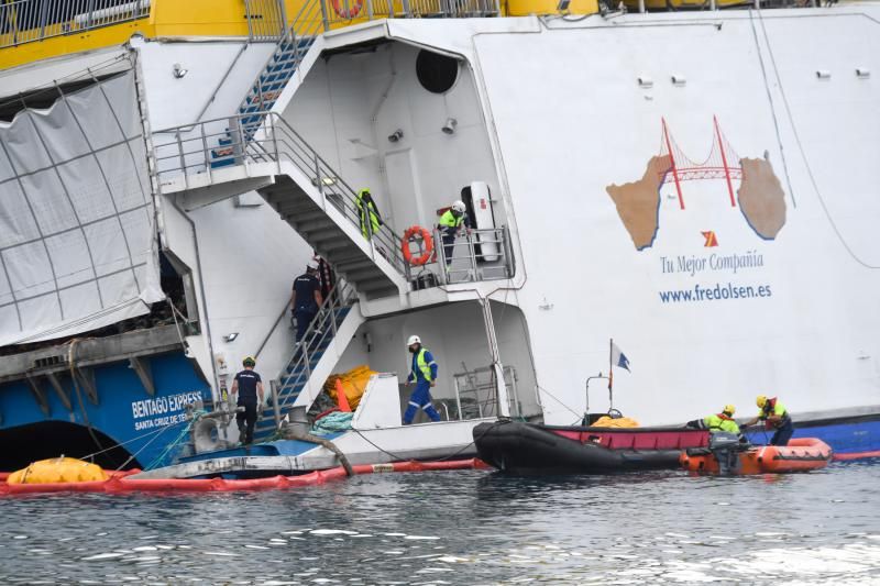 Nuevo intento de reflotar el ferry de Fred Olsen