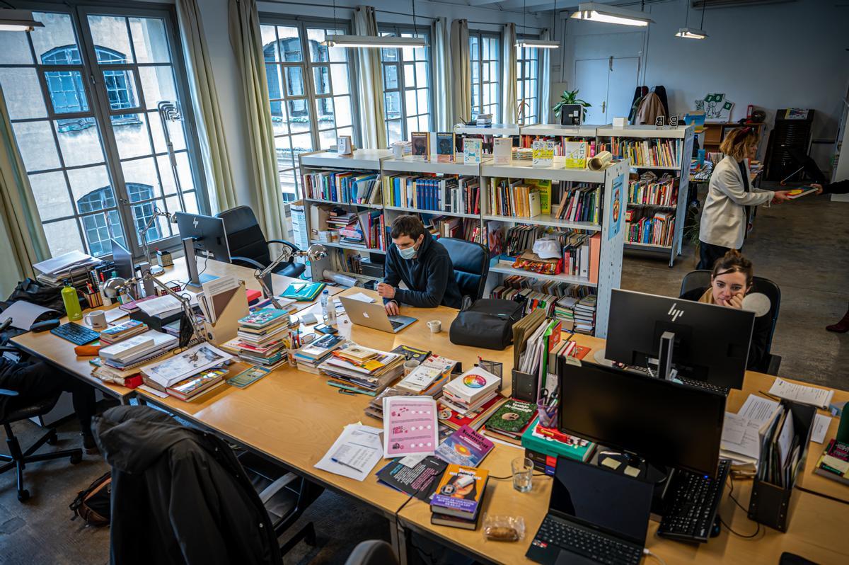 Las oficinas de Blackie Books, en el barcelonés barrio de Gràcia.